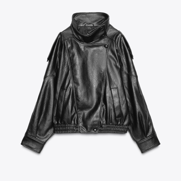 ZARA FAUX LEATHER JACKET - 4391/872/800 - Picture 1 of 16